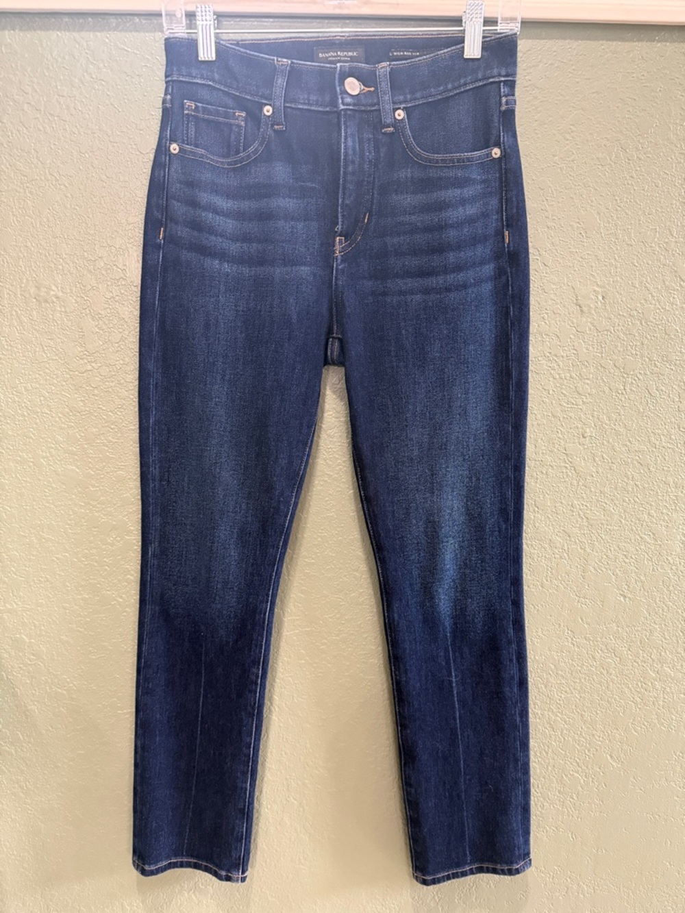 Banana Republic Dark Indigo High-Rise Skinny Jeans